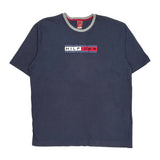 Red Label Hilfiger Denim Spellout T-Shirt - XL Navy Cotton