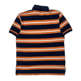 Tommy Hilfiger Striped Polo Shirt - Large Orange Cotton