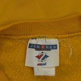 West Virginia Jerzees College Sweatshirt - Large Yellow Cotton Blend