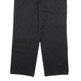 NAUTICA Mens Relaxed Black Cotton Blend Trousers W34 L27 Zip Closure