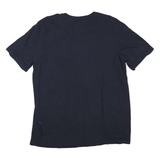 ADIDAS Mens Black Graphic T-Shirt L Short Sleeve Crew Neck Cotton Blend