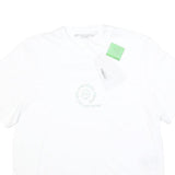 STELLA MCCARTNEY Womens White Graphic T-Shirt XS Short Sleeve Crew Neck Organic