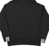 ADIDAS Womens Black Hoodie UK 10 Cotton Blend Casual Pullover Sweatshirt