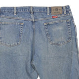 WRANGLER Mens Denim Blue Cotton Blend Casual Shorts L W38 Relaxed Fit