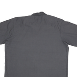 RED KAP Mens Grey Work Shirt XL Landscape Logo Cotton Blend Workwear