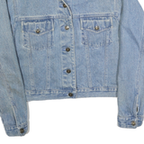 CAMBRIDGE COUNTRY Womens Blue Denim Button Jacket M Cotton Classic Casual