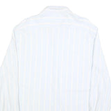 TOMMY HILFIGER Mens White & Cream Stripe Shirt 2XL Classic Button Down Cotton