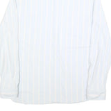 TOMMY HILFIGER Mens White & Cream Stripe Shirt 2XL Classic Button Down Cotton