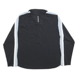 NEW BALANCE Womens Black & Light Blue 1/4 Zip Pullover 2XL Lightweight Jersey