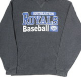 RUSSELL ATHLETIC Mens Grey Southeastern Royals Baseball Hoodie L Cotton
