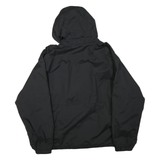 ADIDAS Mens Black Track Jacket 2XL Polyester Blend Hooded Zip Casual Sportswear