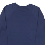 CHAMPION Mens Blue Cotton Blend Crew Neck M Logo Sweatshirt Casual Pullover