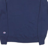 CHAMPION Mens Blue Cotton Blend Crew Neck M Logo Sweatshirt Casual Pullover