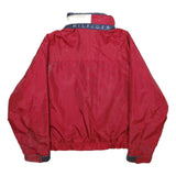 TOMMY HILFIGER Mens Red Nylon Jacket XL Windbreaker Zip Pocketed