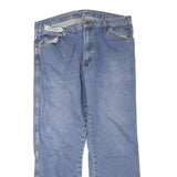 DICKIES Mens Jeans Blue Regular Straight Denim Medium W36 L30 Workwear Zip