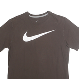 NIKE Mens Black T-Shirt M Short Sleeve Crew Neck Cotton Graphic Print