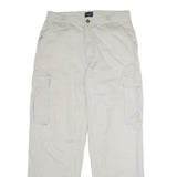 TOMMY JEANS Mens Cotton Beige Regular Straight Cargo Trousers W32 L30 Casual