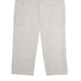 TOMMY JEANS Mens Cotton Beige Regular Straight Cargo Trousers W32 L30 Casual