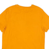 TOMMY HILFIGER Mens Yellow T-Shirt L Short Sleeve Crew Neck Classic Cotton Blend
