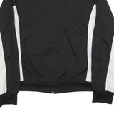 PUMA Womens Black & White Zip Jacket UK 14 Polyester Plain Sportswear Activewear