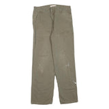 CARHARTT Womens Regular Fit Straight Leg Denim Beige W32 L30 Durable Workwear