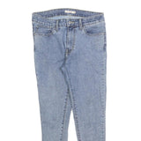 LEVI'S 711 Womens Slim Skinny Denim Light W30 L26 Stretch Cotton Blend Zip