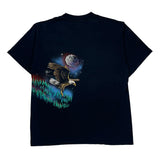 Eagle Print Hazelwoods Single Stitch T-Shirt - XL Black Cotton