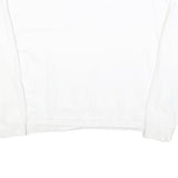 LEE Womens White Cotton Crew Neck M Sweatshirt Authentic Logo Printed Casual