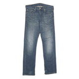 LEVI'S 513 Mens Jeans Blue Slim Straight Denim Medium W30 L32 Classic Fit Zip