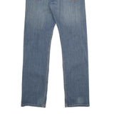 LEVI'S 513 Mens Jeans Blue Slim Straight Denim Medium W30 L32 Classic Fit Zip