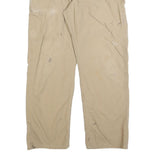 CARHARTT Mens Beige Regular Fit Straight Cotton Blend Jeans W34 L32 Workwear Zip