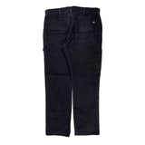 Dickies Carpenter Pants - 34W 31L Black Cotton Blend