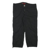 BUM EQUIPMENT Womens Black Casual Cotton Blend Cargo Shorts L W31