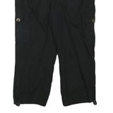 BUM EQUIPMENT Womens Black Casual Cotton Blend Cargo Shorts L W31