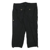 BUM EQUIPMENT Womens Black Casual Cotton Blend Cargo Shorts L W31