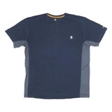 CARHARTT Mens Blue & Grey Modern T-Shirt L Short Sleeve Crew Neck Cotton Blend