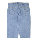CARHARTT Womens Jeans Blue Regular Straight Denim Light W35 L30 Classic Fit