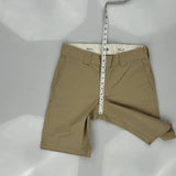 Dickies Slim Fit Shorts - 32W 10L Khaki Cotton