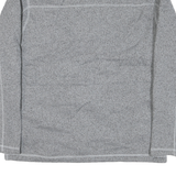 THE NORTH FACE Mens Grey Zip Jacket L Polyester Blend Plain Casual Outdoor Warm