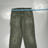 Carhartt Double Knee Carpenter Pants - 34W 34L Gray Cotton