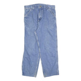 CARHARTT Mens Jeans Blue Relaxed Straight Denim Light W32 L27 Workwear Zip
