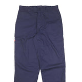 TCP Mens Cotton Blend Navy Relaxed Zip Trousers W32 L32 Casual Workwear