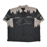 Screamin' Eagle Harley Davidson Graphic Short Sleeve Shirt - 2XL Black Cotton