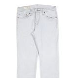 LEVI'S 511 BIG E Mens Jeans White Slim Straight Denim W30 L30 Classic Cotton