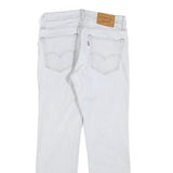 LEVI'S 511 BIG E Mens Jeans White Slim Straight Denim W30 L30 Classic Cotton