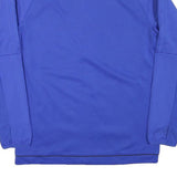ADIDAS Mens Blue Jacket M Polyester Blend Zip Athletic Sportswear