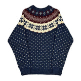 Northern Reflections Christmas Sweater - Small Burgundy Cotton Blend