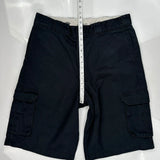 Dickies Cargo Shorts - 34W 11L Black Cotton