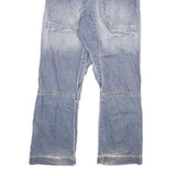 Womens Light Blue Relaxed Straight Denim Cotton Blend Jeans W29 L30 Patchwork