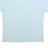 US POLO ASSN Mens Light Blue Cotton Blend Polo Shirt XL Short Sleeve Plain